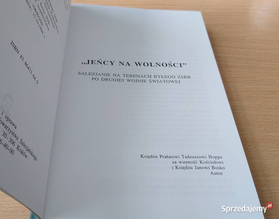 Jeńcy na wolności salezjanie na terenach ZSRR Rok wydania 1998 Gdańsk