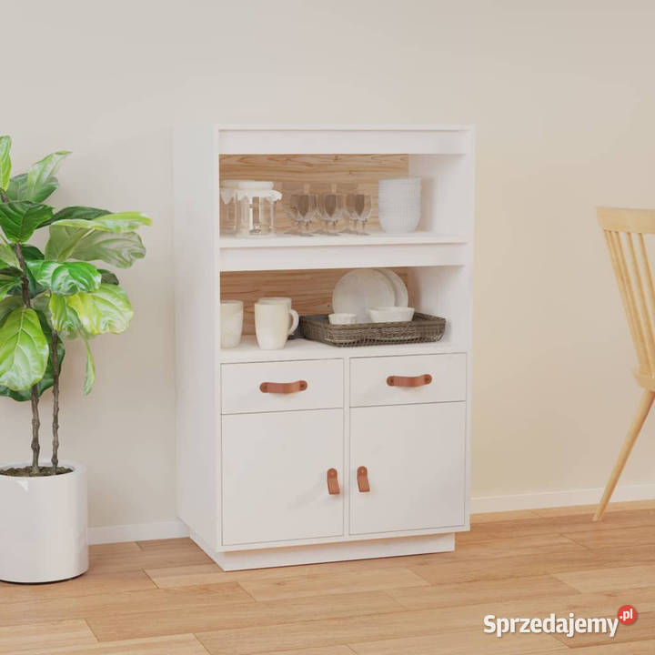 Szafka biała 67x40x1085 lite drewno sosnowe Pozostałe Warszawa