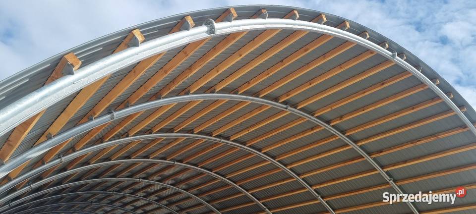 Hala łukowa 145 x 30m wiata garaż magazyn obora Lisków