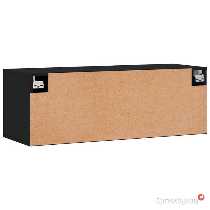 Szafka wisząca czarna 100x365x35 materiał mazowieckie
