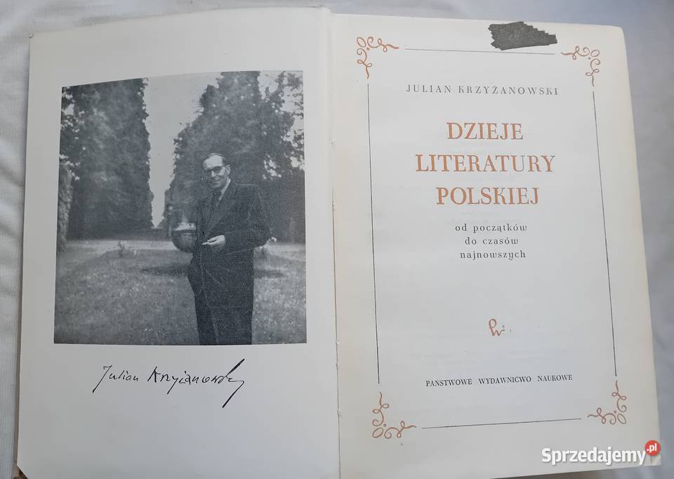 Julian Krzyżanowski Dzieje literatury polskiej Koźminek