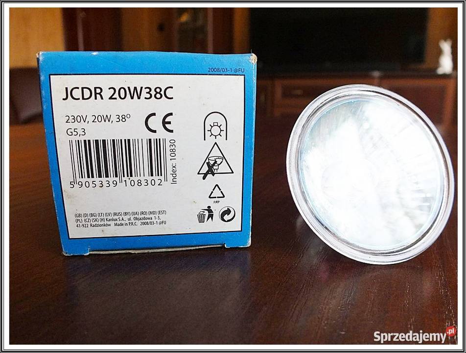 Żarówka halogenowa JCDR 20W 230V 38 stopni G53 Żary