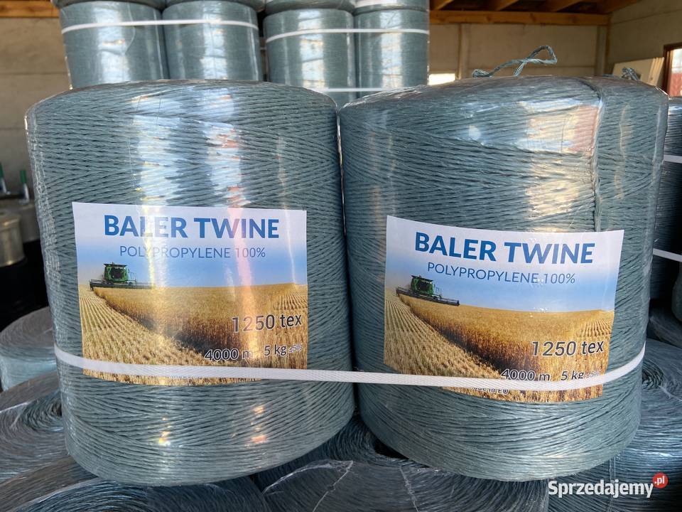 Sznurek do prasy bel 4 m BALER TWINE 4000m 1250 Kolonia Przerąb