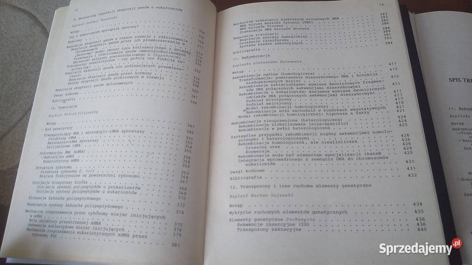 Biologia molekularna informacja genetyczna 12 Gdańsk