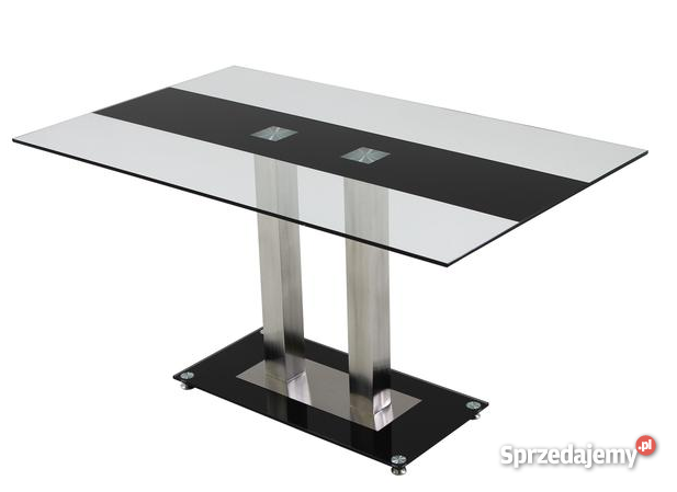 STÓŁ szklany 4 krzesła eko skóra sprzedam