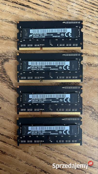 Pamięć 16 GB PC3L12800S PC MAC DDR3 DDR3 mazowieckie Warszawa sprzedam