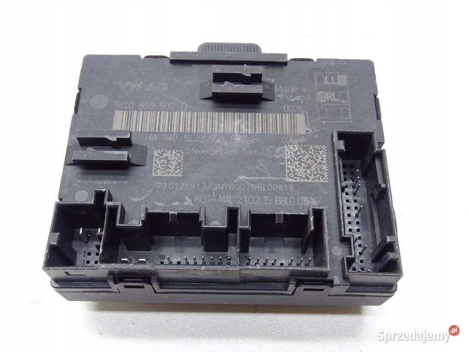 MODUŁ STEROWNIK DRZWI PRAWY PRZÓD 5Q0959592D VW