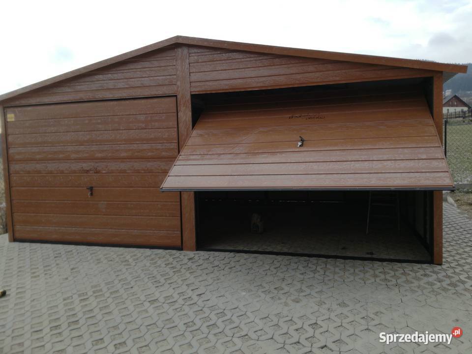 Garaż Blaszany ORZECH 2 Bramy Ładne Garaże