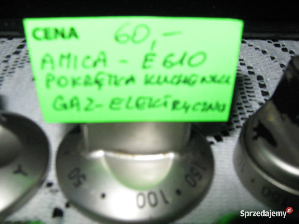 AMICA E610 POKRETŁA KUCHENKI GAZELEKTRYCZNEJ Kuchenki i piekarniki Nowy Sącz