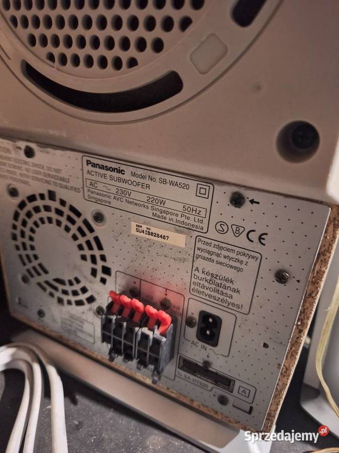 Panasonic Active Subwoofer plus glosniki Grodzisk Mazowiecki