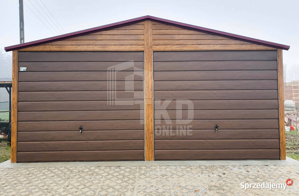 Garaż Blaszany 6x6 2x Brama uchylna Radom