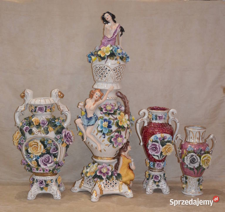 Porcelana Roceram Wazon waza Camelia do kolekcji wielkopolskie