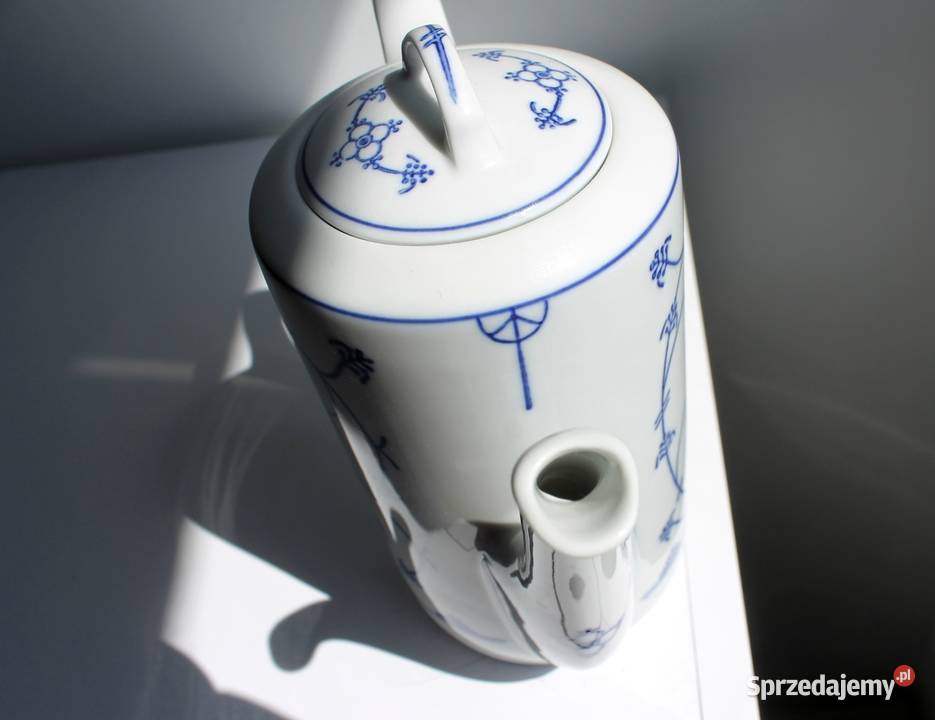 BIAŁA PORCELANA DZBANEK WZÓR SŁOMKOWYJAGER śląskie Gliwice
