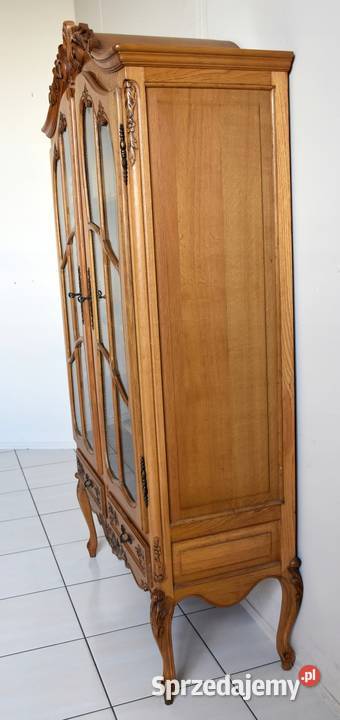 Piękna dębowa biblioteka ludwikowska sklep śląskie Dąbrowa Górnicza sprzedam