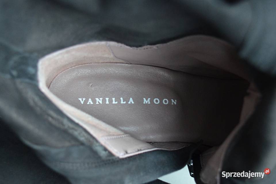 Muszkieterki kozaki zamszowe na szpilce Vanilla Białystok