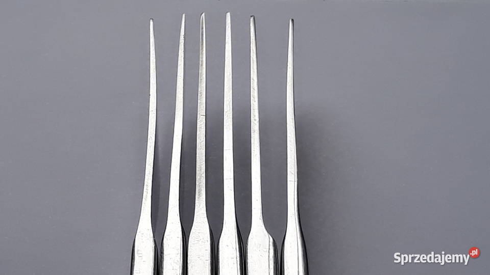 Noże obiadowe 1 KONWALIE Gerlach sztućce PRL śląskie Dąbrowa Górnicza