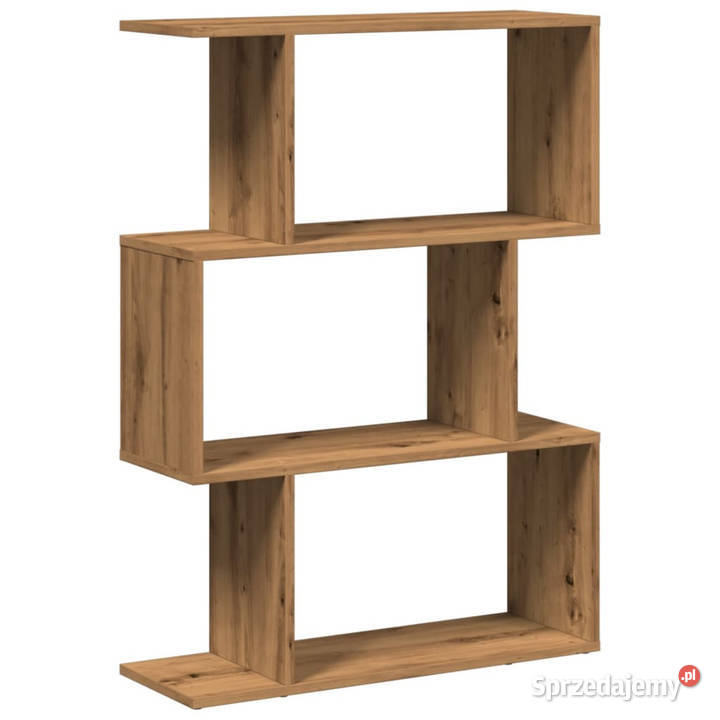 Regał przegroda 3 poziomy dąb artisan 70x24x97 Warszawa