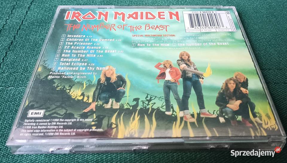 Iron Maiden The number of the beast Special CD Płyty i kasety małopolskie Zbylitowska Góra