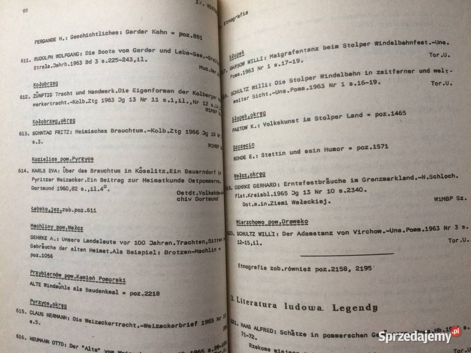 3541 Bibliografia Pomorza Zachodniego Antykwariat Antyki, Sztuka, Kolekcje Szczecin
