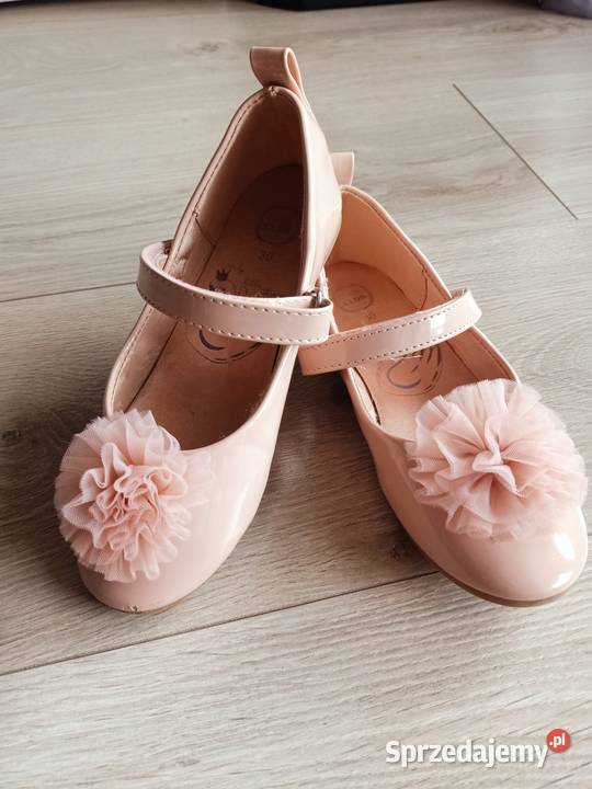 Buty baleriny baletki dziewczęce pudrowy brudny Płock