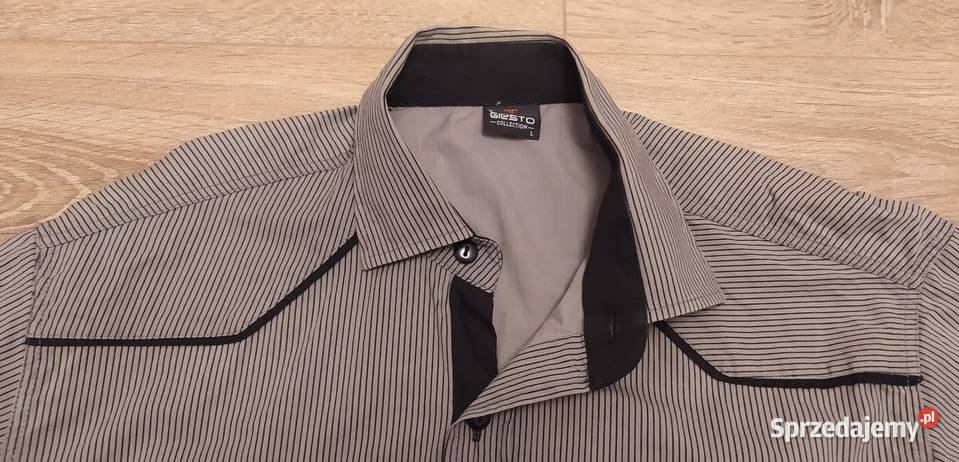 Koszula męska GIESTO krótki rękaw podlaskie Hajnówka sprzedam