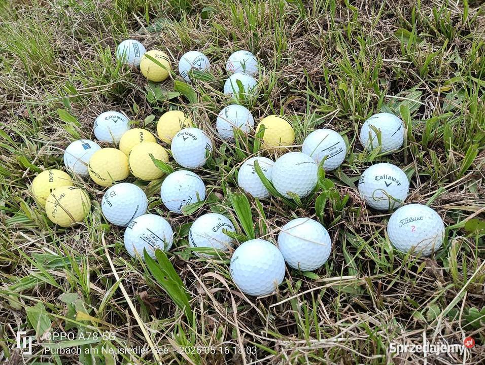 Piłeczki golfowe używane