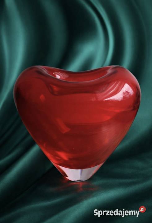 Wazon serce Holmegaard proj Per Lutken Dania Pabianice sprzedam