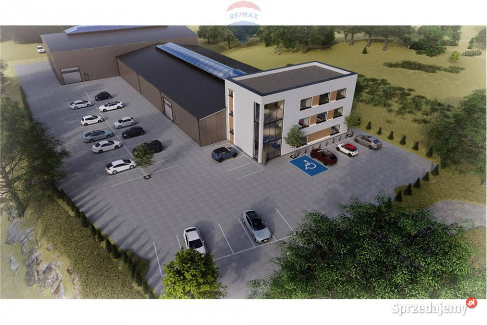 Działka pozwolenie na 2 hale i biurowiec małopolskie Bulowice