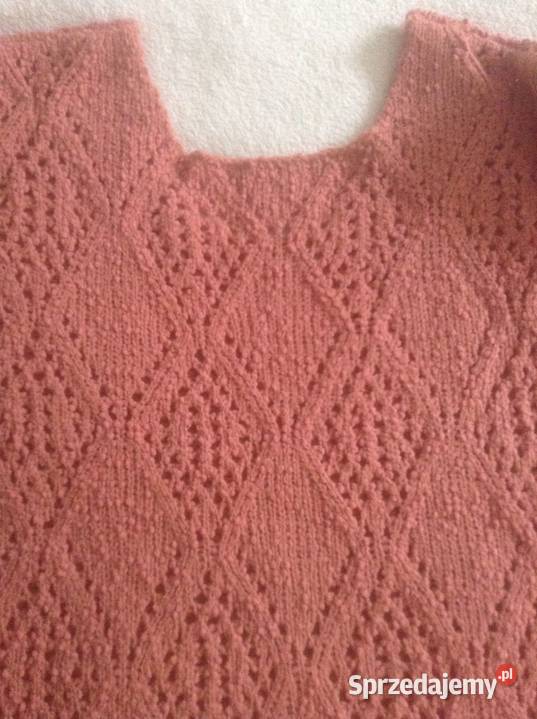 Rękodzieło ażurowy sweterek damski L Opole