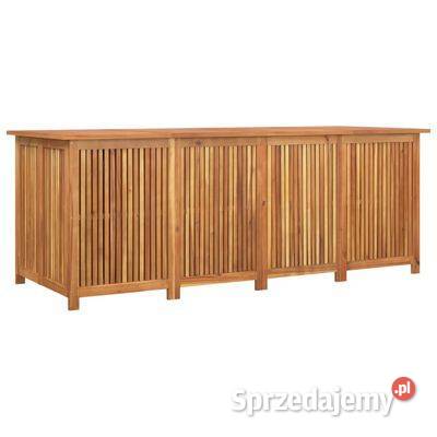 vidaXL Skrzynia ogrodowa 200x80x75 lite drewno