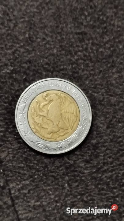 1 Peso Niecertyfikowane Meksykańskie Monety 1998 Poznań sprzedam