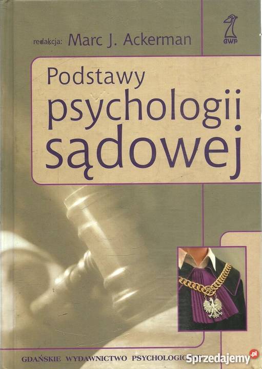 PODSTAWY PSYCHOLOGII SĄDOWEJ ACKERMAN Koszalin sprzedam