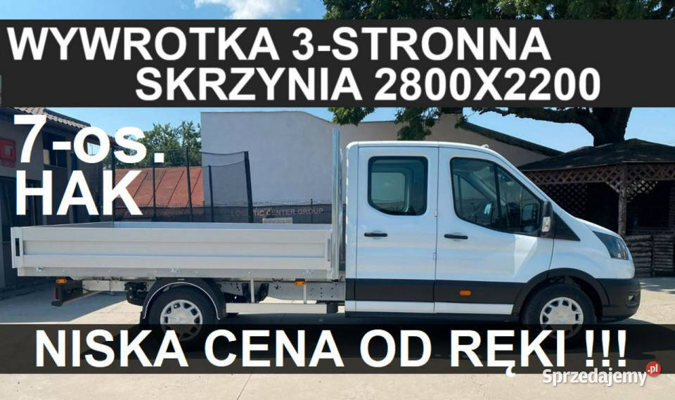 Ford Transit L3 Wywrotka 3stronna Skrzynia 2800 2000cm3 Samochody dostawcze Szczecinek
