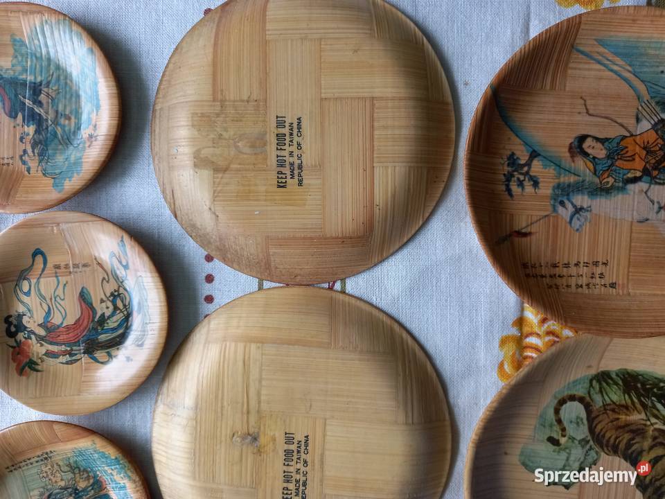 Bambusowe talerze Tajwan Antyki, Sztuka, Kolekcje Łomża