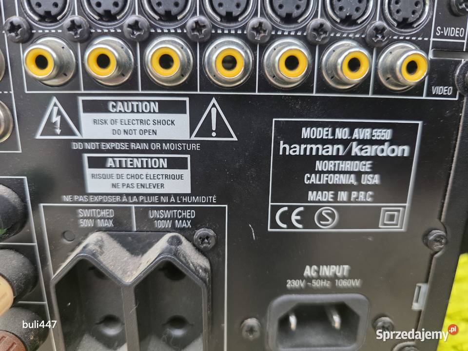 amplituner harman kardon avr5550 20 monster Chełm Śląski
