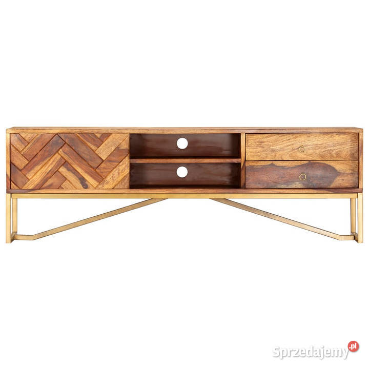 Szafka pod TV 140x30x45 lite drewno sheesham Warszawa
