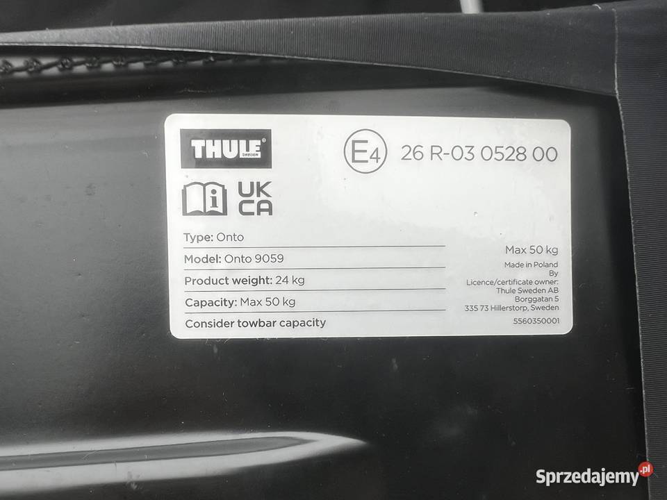 Thule Onto box na hak holowniczy kufer bagażnik Legnica