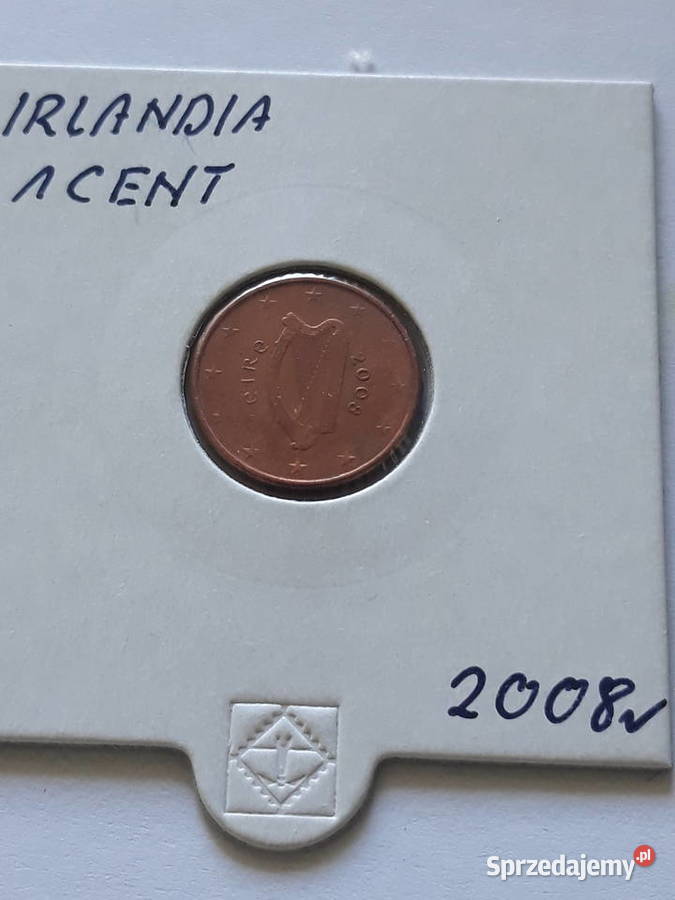 1 Eurocent Irlandia 2008 wielkopolskie Konin