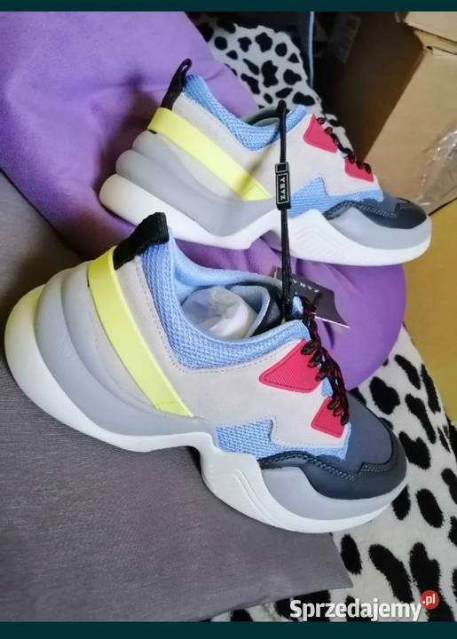 Buty ZARA półbuty sneakersy chunky Na grubszym Leszno