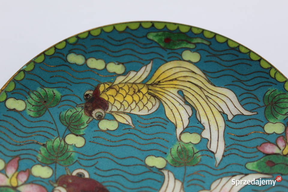 Chiny Cloisonne Talerz Talerzyk Emalia Komórkowa śląskie Bielsko-Biała