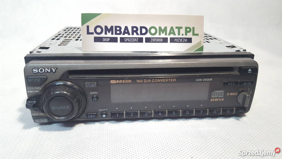 LOMBARDOMAT Radio samochodowe Sony CDX2500R Olecko