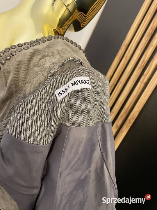 Vintage Issey Miyake kamizelka damska M Japanese szary/srebrny Kraków