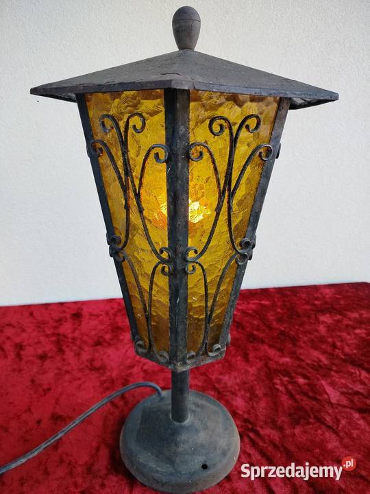 Lampa Latarnia kute żelazo druga połowa XX wieku małopolskie Kęty