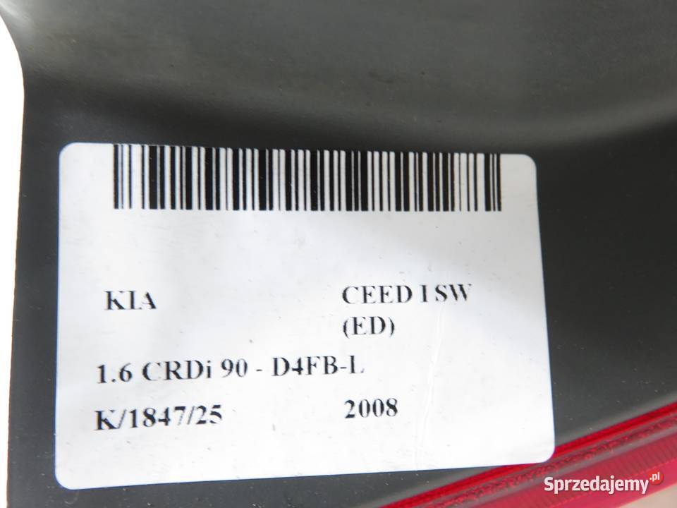 LAMPA LEWA TYLNA KIA CEED I KOMBI