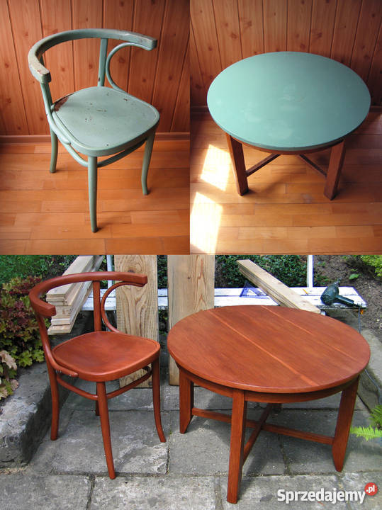 RENOWACJA fotele krzesła stoliki PRL