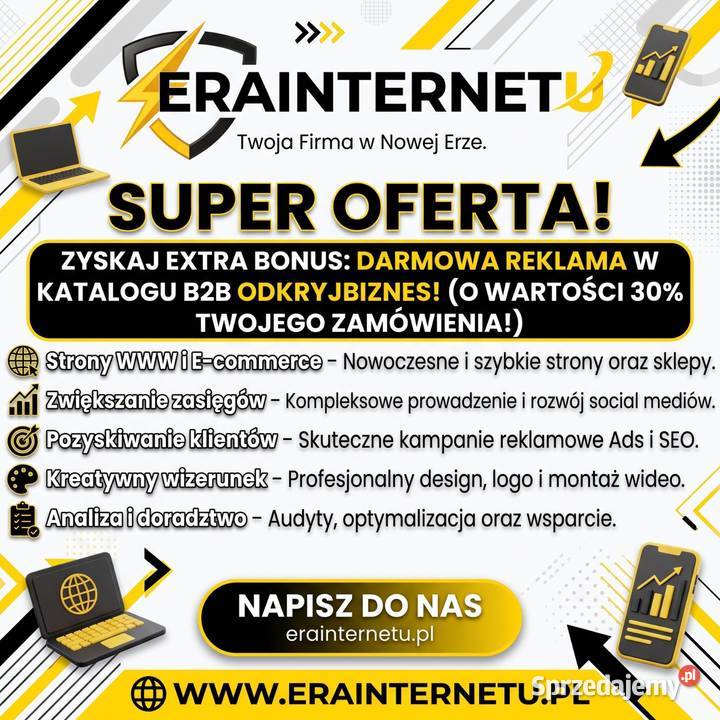 Strony WWW, Sklepy, Grafika i SEO. Zdobędziemy dla Ciebie klientów.