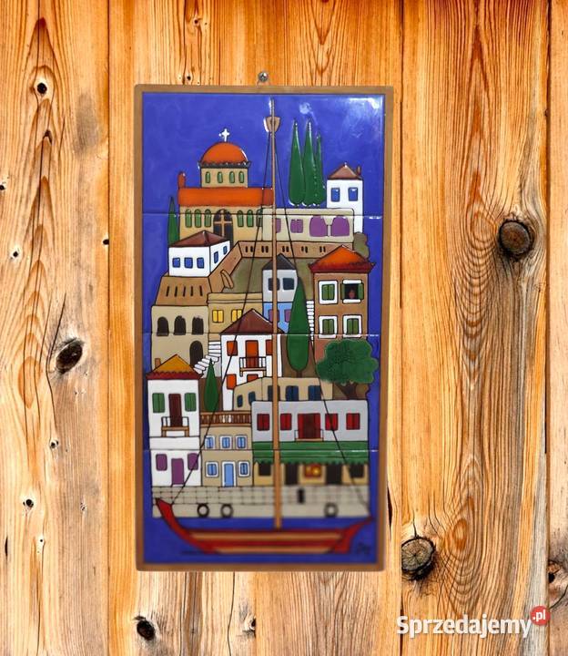 Grecki Obraz Ceramiczny Vintage A Tsakirakis wielkopolskie