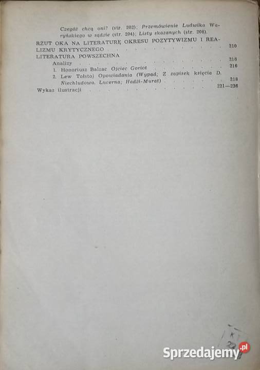 Literatura okresu pozytywizmu i realizmu małopolskie Oświęcim