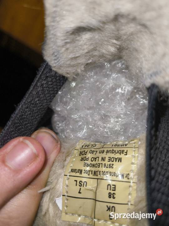 Doc martens z futerkiem 38 czarne Chelsea boots Nowa Dęba sprzedam