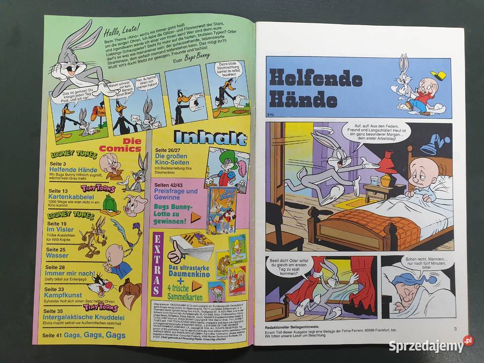 Buggs Bunny komiks w języku niemieckim Królik dla dzieci